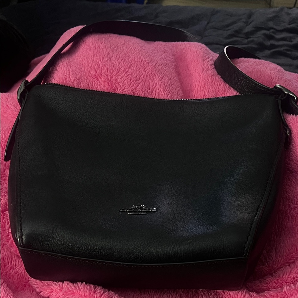 Coach Dark Leather Crossbody Bag